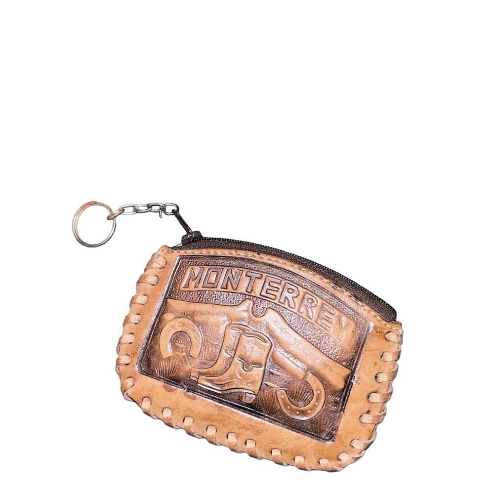 Small brown coin purse